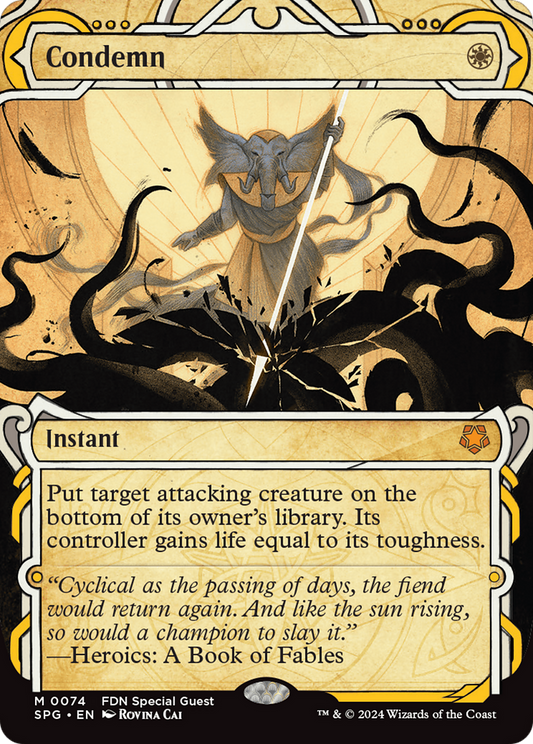 Condemn (Showcase) [Foundations Special Guests] Foil