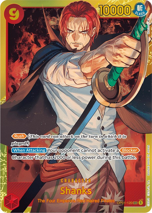 Shanks Foil (OP01-120) - Romance Dawn | Silver Goblin