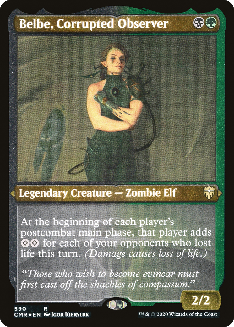 Belbe, Corrupted Observer (Etched) [Commander Legends]