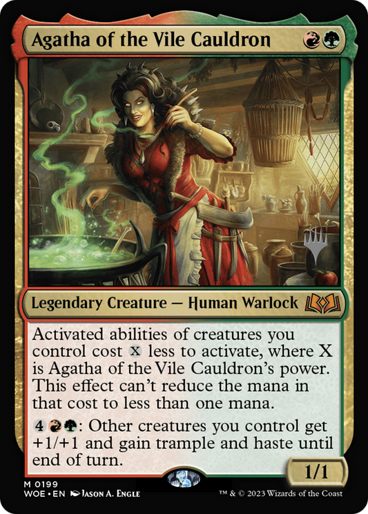 Agatha of the Vile Cauldron (Promo Pack) [Wilds of Eldraine Promos] Foil