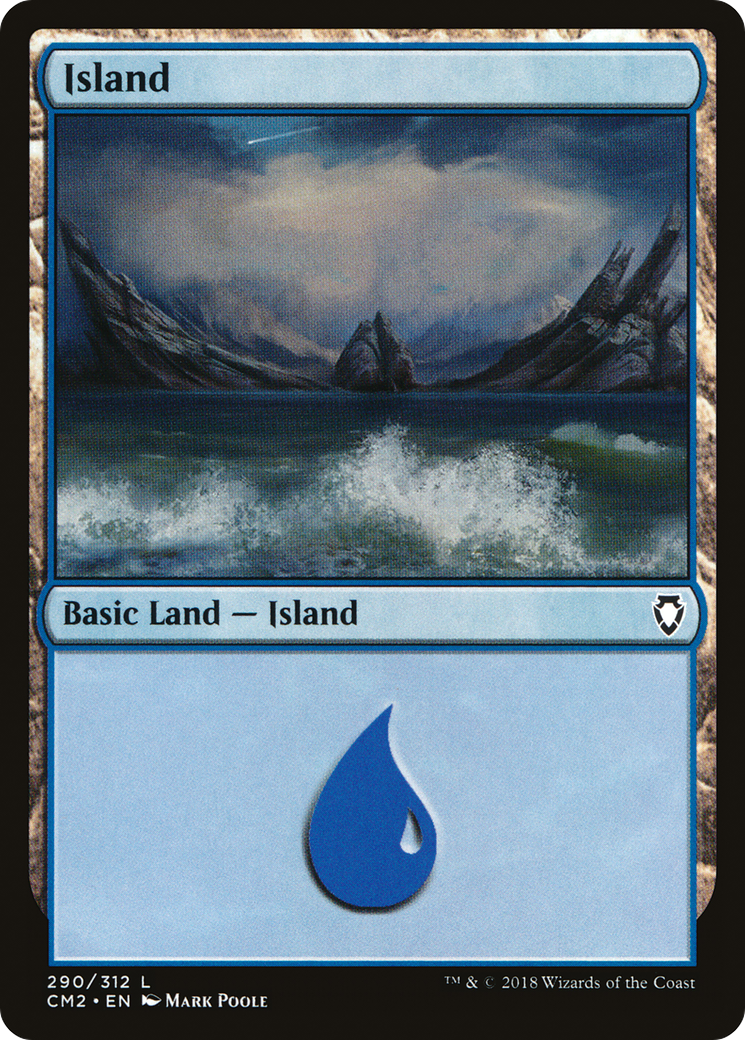 Island (290) [Commander Anthology Volume II] | Silver Goblin