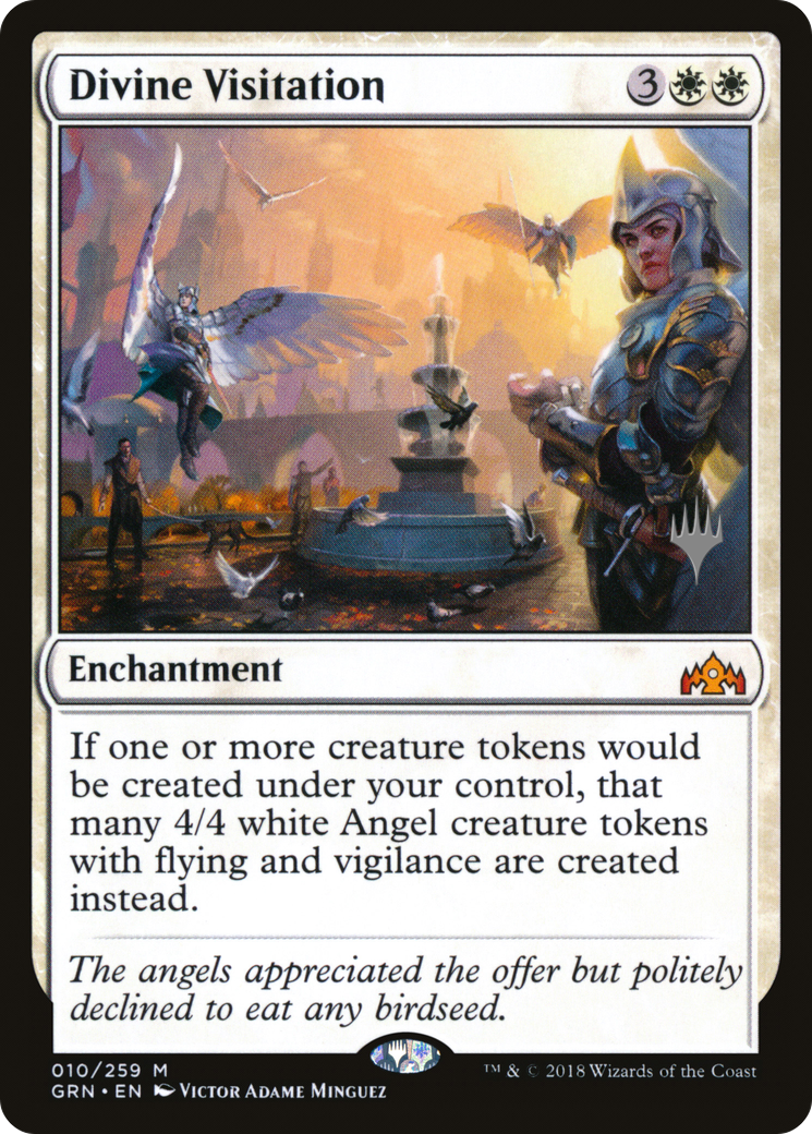 Divine Visitation (Promo Pack) [Guilds of Ravnica Promos] Foil