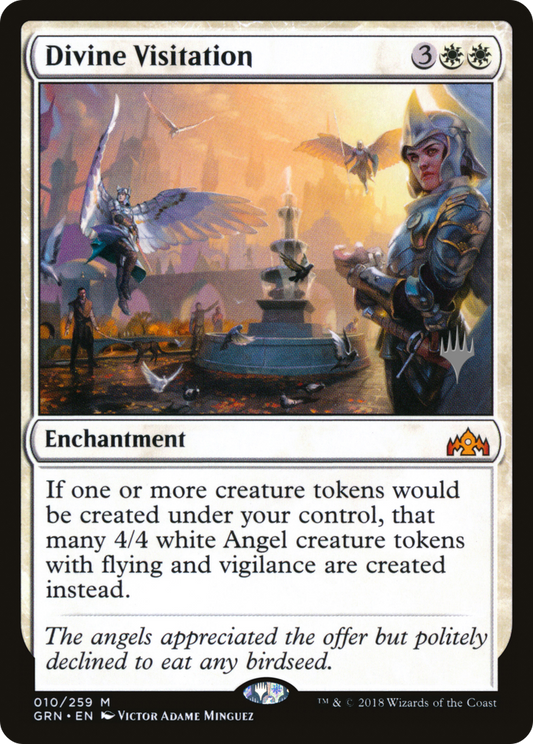 Divine Visitation (Promo Pack) [Guilds of Ravnica Promos] Foil