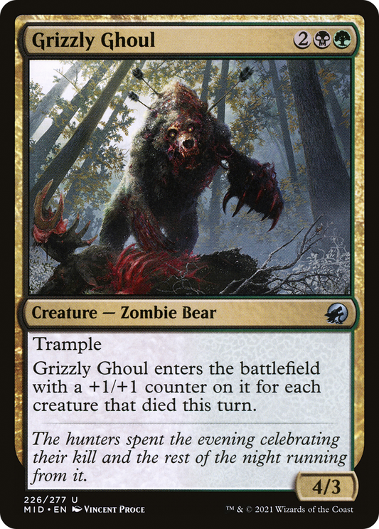 Grizzly Ghoul [Innistrad: Midnight Hunt] Foil