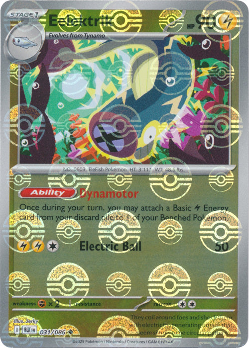 Eelektrik (Poke Ball Pattern) (31) Reverse Holofoil - Black Bolt