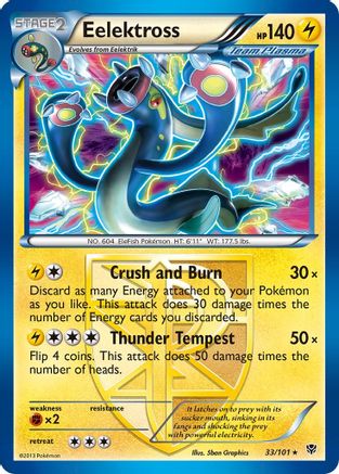 Eelektross (Team Plasma) (33) Holofoil - Plasma Blast