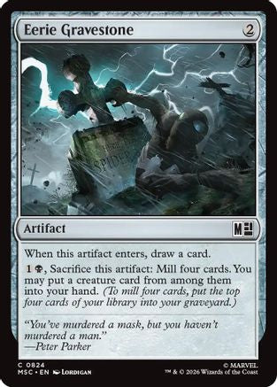 Eerie Gravestone (824) Foil - Commander: Marvel Super Heroes