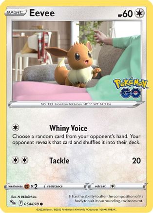Eevee (54) Reverse Holofoil - Pokemon GO