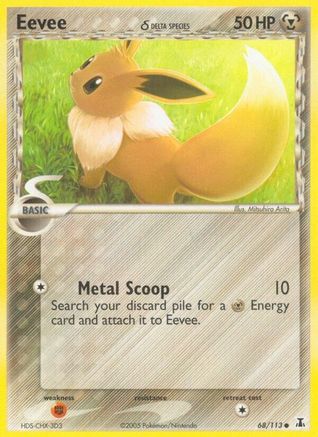 Eevee (68) Reverse Holofoil - Delta Species