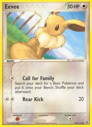 Eevee (69) Reverse Holofoil - Delta Species