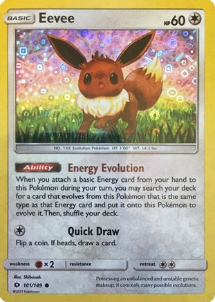 Eevee (General Mills Promo) (101) Holofoil - Miscellaneous Cards & Products