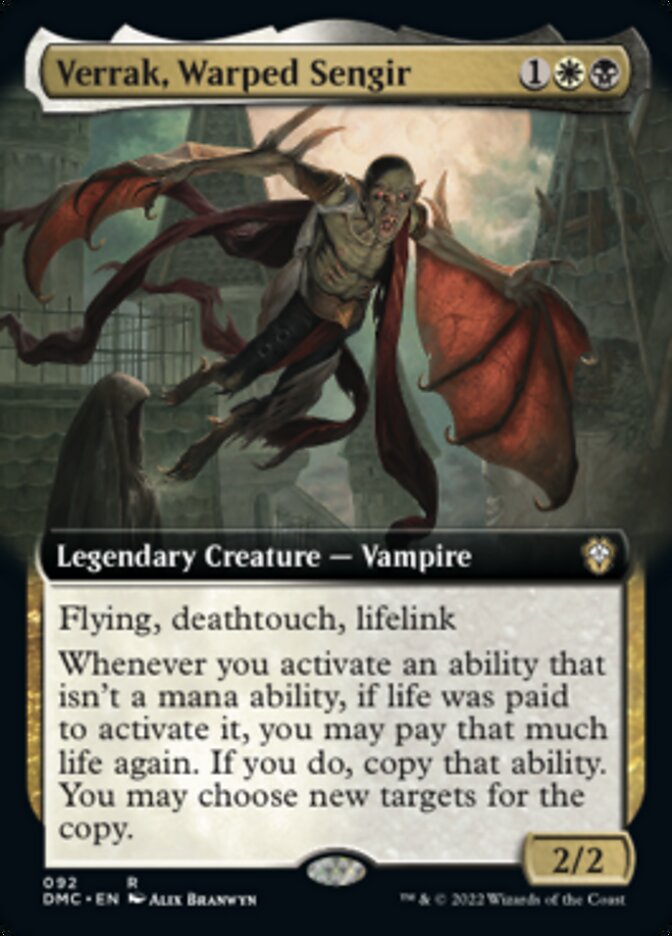 Verrak, Warped Sengir (Extended Art) [Dominaria United Commander] | Silver Goblin