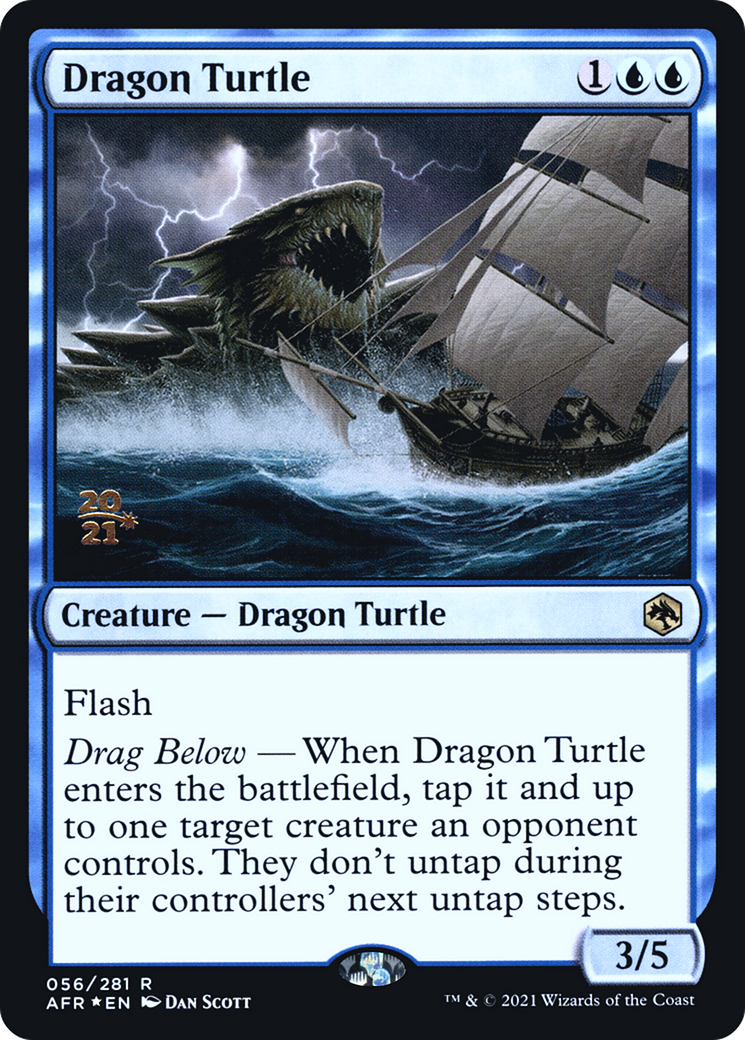 Dragon Turtle [Dungeons & Dragons: Adventures in the Forgotten Realms Prerelease Promos] | Silver Goblin