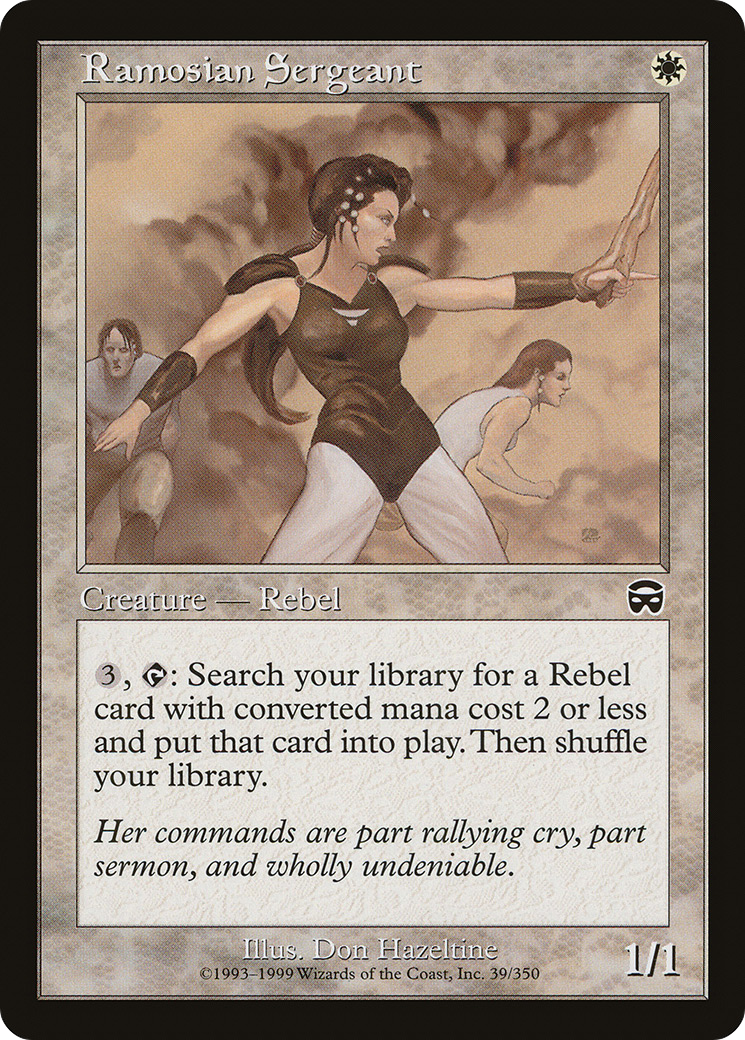 Ramosian Sergeant [Mercadian Masques] Foil