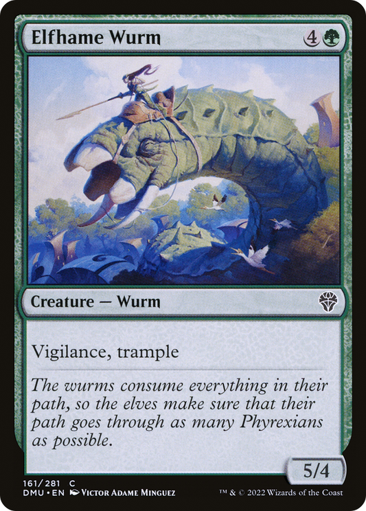 Elfhame Wurm [Dominaria United] Foil