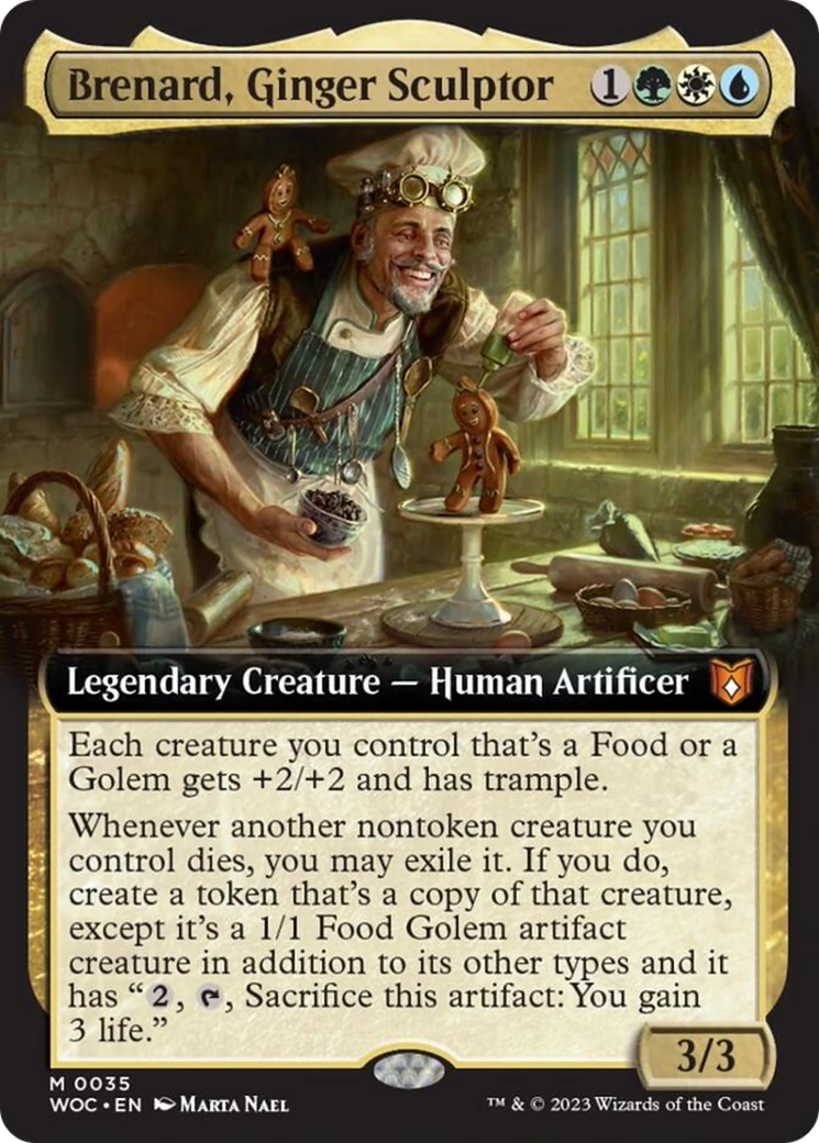 Brenard, Ginger Sculptor (Extended Art) [Wilds of Eldraine Commander] | Silver Goblin