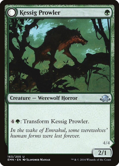Kessig Prowler // Sinuous Predator [Eldritch Moon] Foil