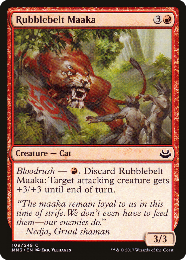 Rubblebelt Maaka (109) Foil - Modern Masters 2017