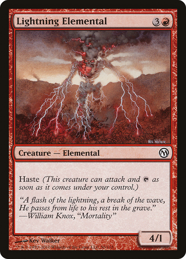 Lightning Elemental [Duels of the Planeswalkers] | Silver Goblin