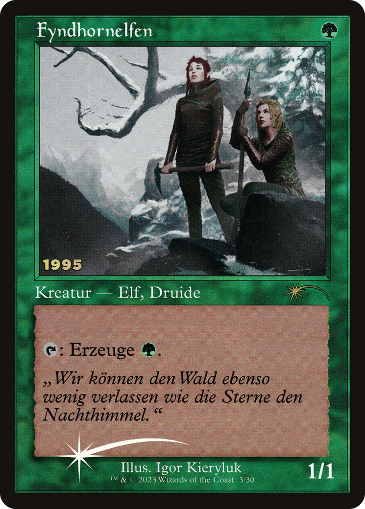 Fyndhornelfen (Fyndhorn Elves) [30th Anniversary Promos] | Silver Goblin