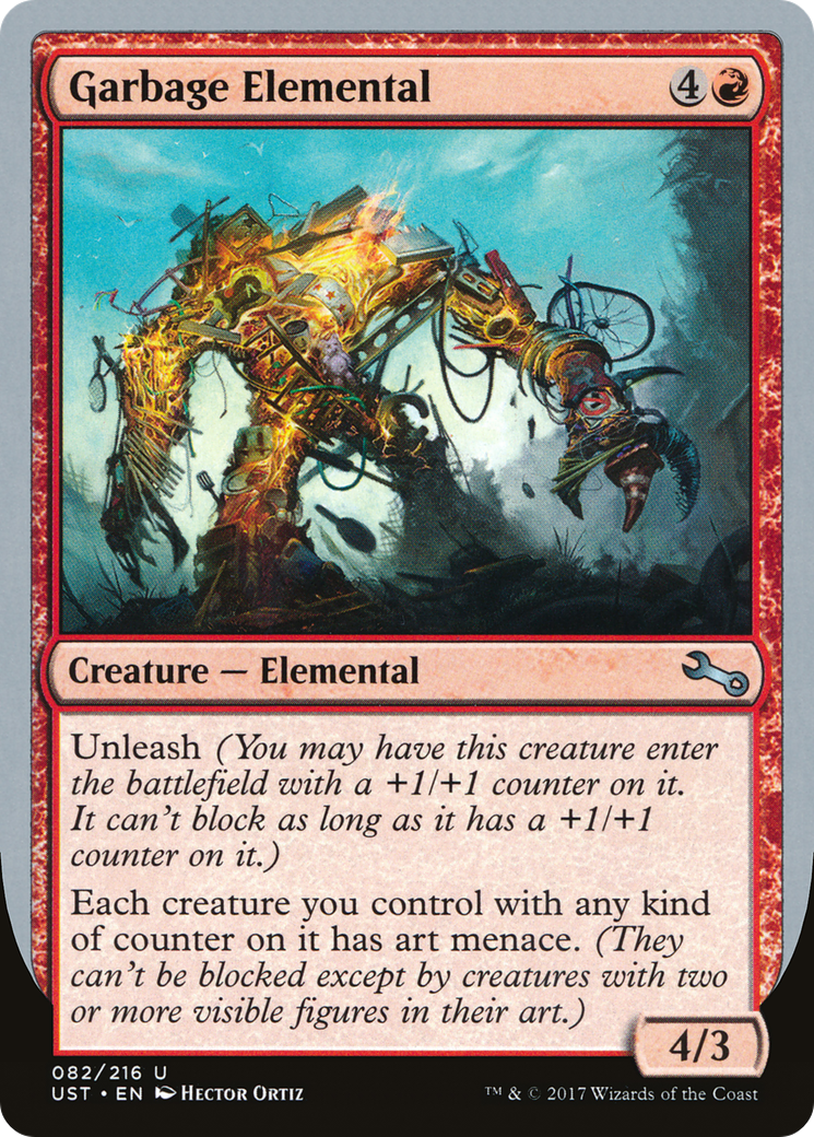Garbage Elemental (4/3 Creature) [Unstable] Foil