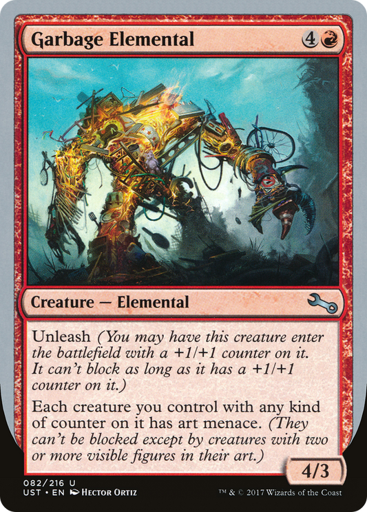 Garbage Elemental (4/3 Creature) [Unstable] Foil
