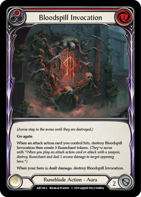 Bloodspill Invocation (Red) 1st Edition  (ARC106) - Arcane Rising | Silver Goblin