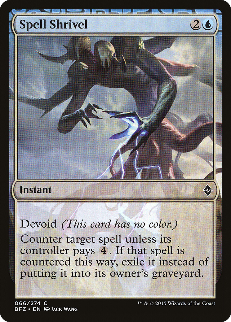 Spell Shrivel (066) Foil - Battle for Zendikar