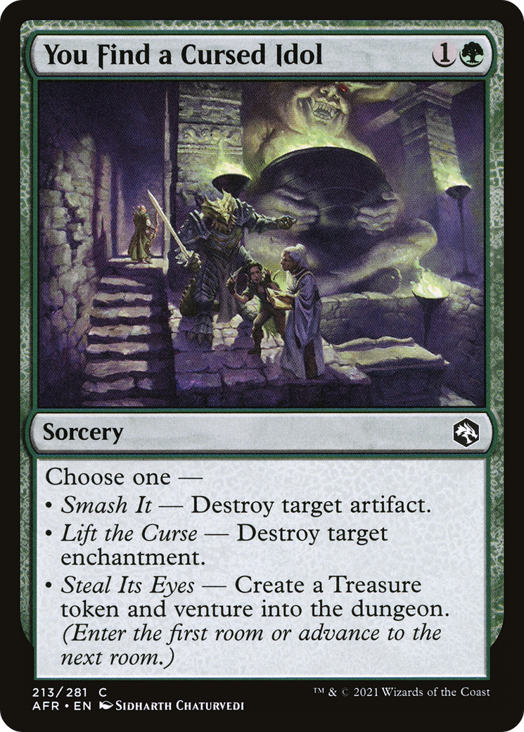 You Find a Cursed Idol [Dungeons & Dragons: Adventures in the Forgotten Realms] Foil