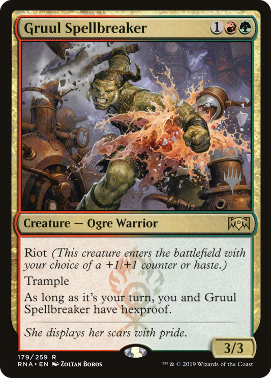Gruul Spellbreaker (Promo Pack) [Ravnica Allegiance Promos] Foil