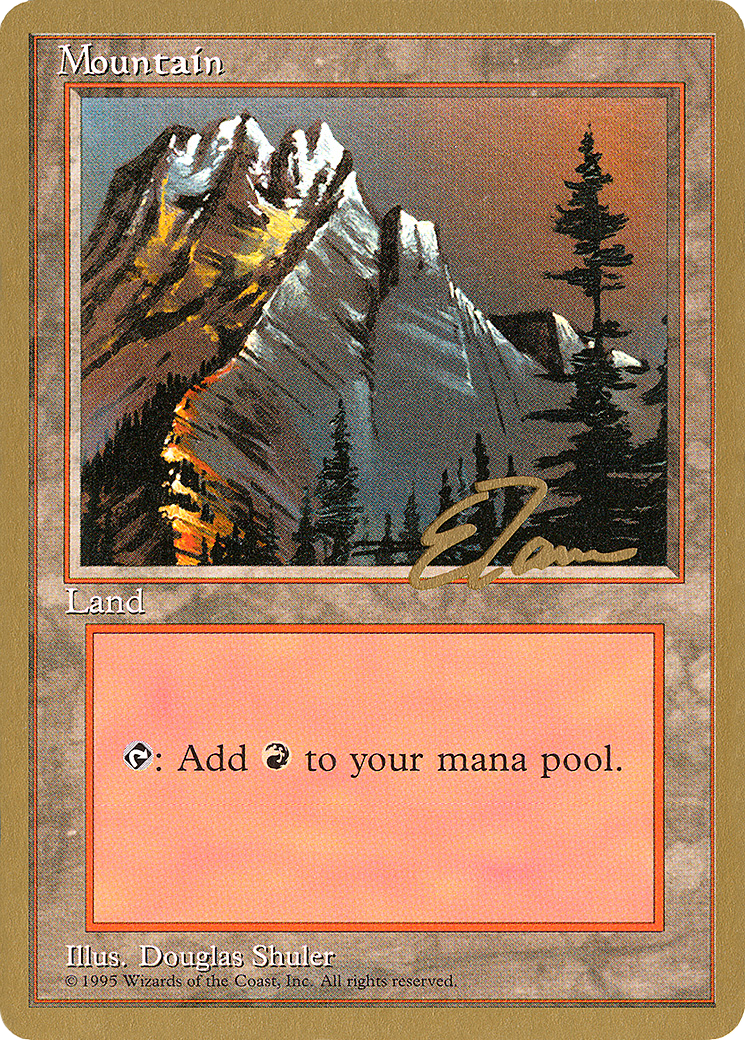 Mountain (et373) (Eric Tam) [Pro Tour Collector Set] | Silver Goblin