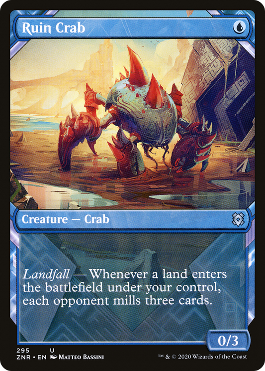 Ruin Crab (Showcase) [Zendikar Rising] Foil