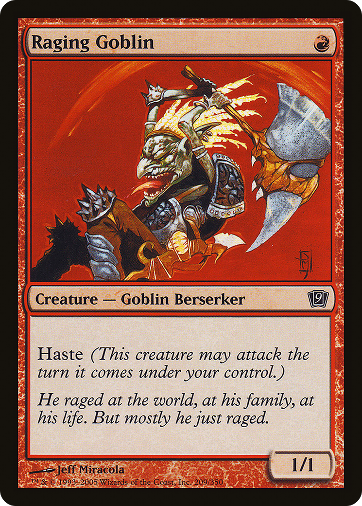 Raging Goblin (209) Foil - Ninth Edition