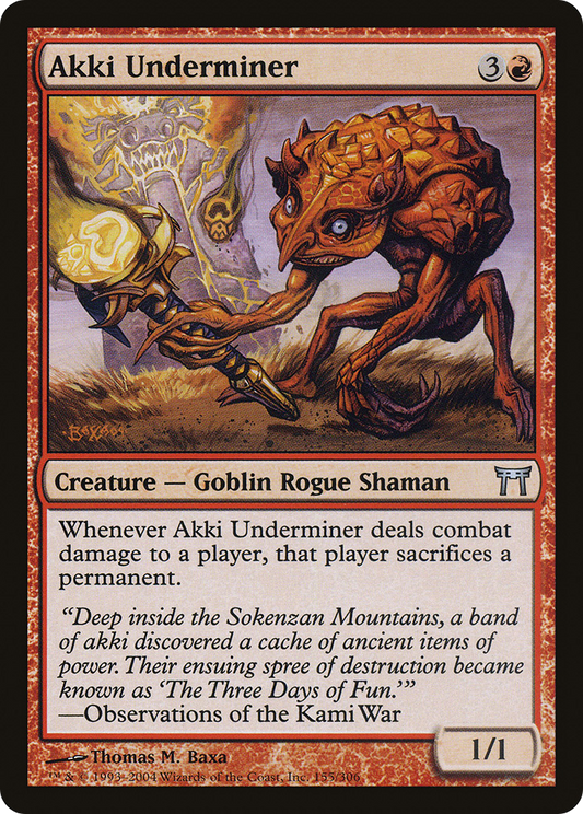 Akki Underminer [Champions of Kamigawa]