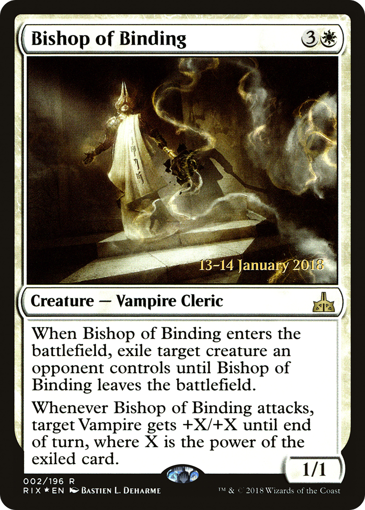 Bishop of Binding [Rivals of Ixalan Prerelease Promos] | Silver Goblin