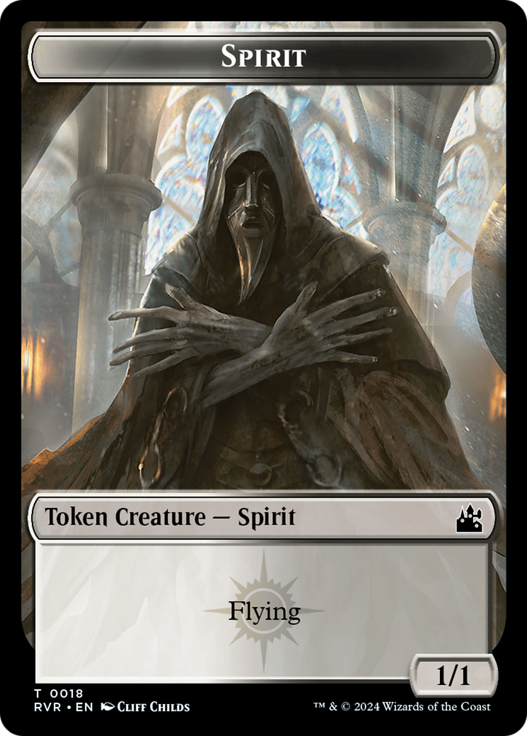 Spirit Token (0018) [Ravnica Remastered Tokens] | Silver Goblin