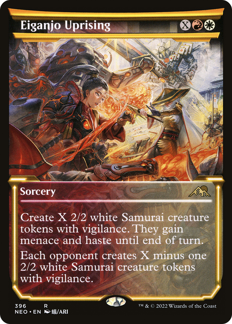 Eiganjo Uprising (Showcase) (396) - Kamigawa: Neon Dynasty Foil