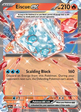 Eiscue ex (42) Holofoil - Obsidian Flames