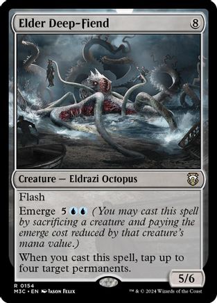 Elder Deep-Fiend (154) Ripple Foil - Commander: Modern Horizons 3