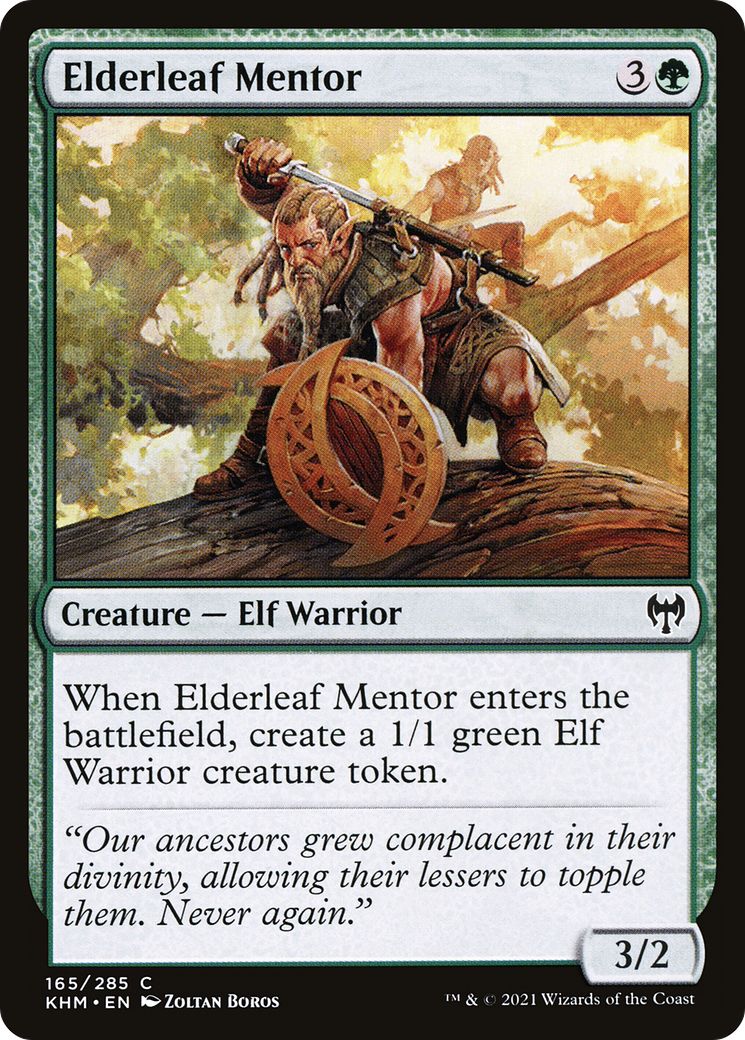 Elderleaf Mentor (165) - Kaldheim Foil