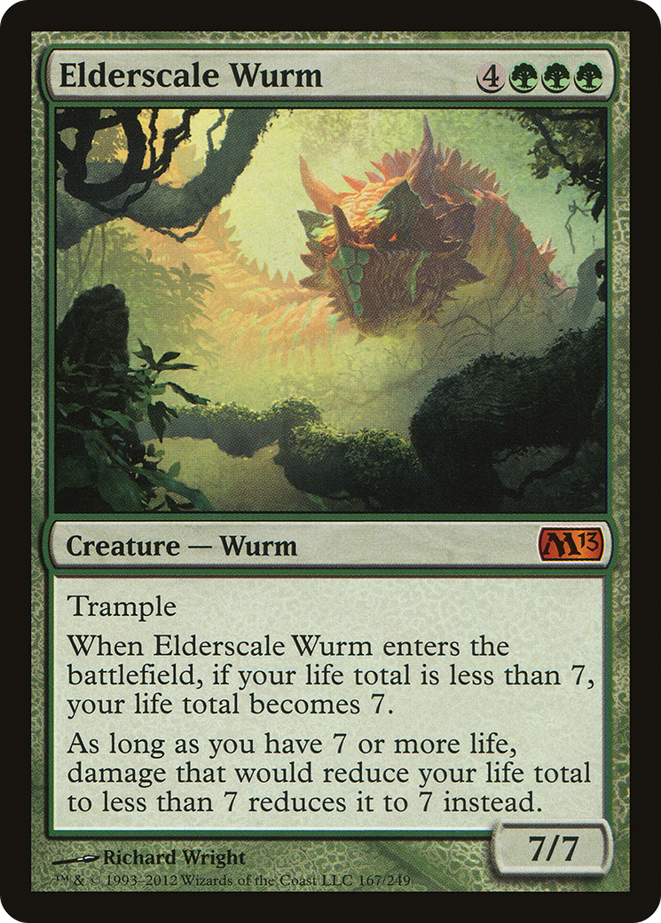 Elderscale Wurm (167) Foil - Magic 2013