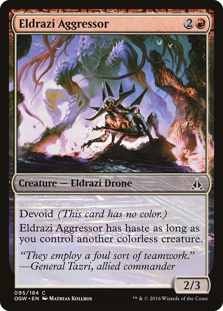 Eldrazi Aggressor (095) Foil - Oath of the Gatewatch