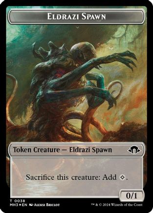 Eldrazi Spawn // Eldrazi Scion (38/3) Ripple Foil - Commander: Modern Horizons 3 Tokens