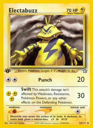 Electabuzz (33) (1st Edition) - Neo Genesis