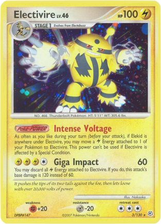 Electivire (3) Reverse Holofoil - Diamond & Pearl