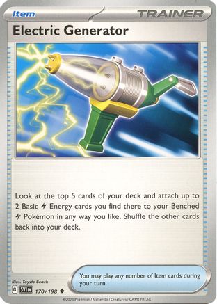 Electric Generator (170) Reverse Holofoil - Scarlet & Violet
