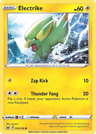 Electrike (54) Reverse Holofoil - Lost Origin