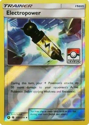 Electropower (Pokemon League) (172a) Reverse Holofoil - Lost Thunder