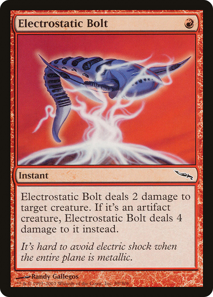 Electrostatic Bolt (089) Foil - Mirrodin