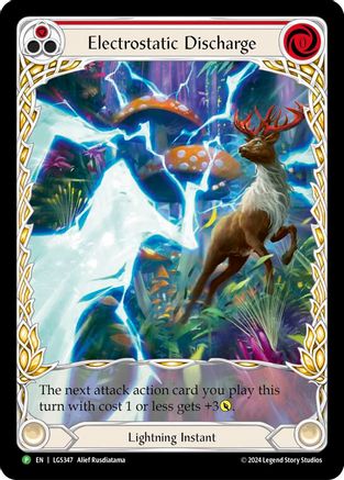 Electrostatic Discharge (Red) (Extended Art) (LGS347) Rainbow Foil - Flesh and Blood: Promo Cards